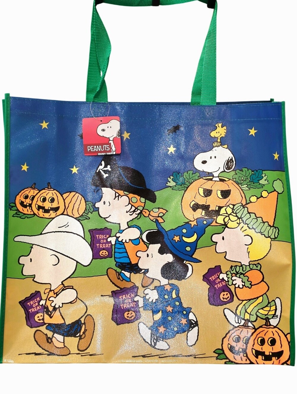 Peanuts Snoopy & The Gang Halloween Trick Or Treat Shopper Tote Bag